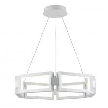 Trans Globe MDN-1588 WH - 25" LED PENDANT-RECTANGLE LINK